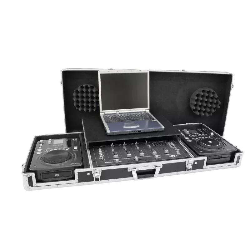 Flightcase Roadinger 3012534A preglejka čierna strieborná 10,6 kg