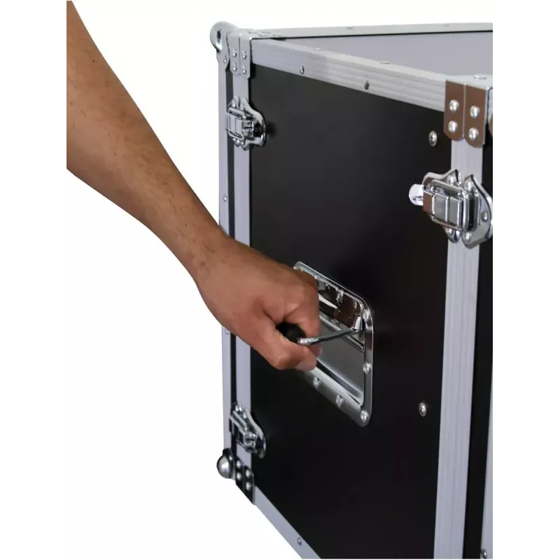 Flightcase Roadinger 30107270 MDF čierna strieborná 10,6 kg