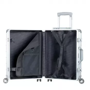 Alumaxx ORBIT pevný obal strieborný hliník trolley