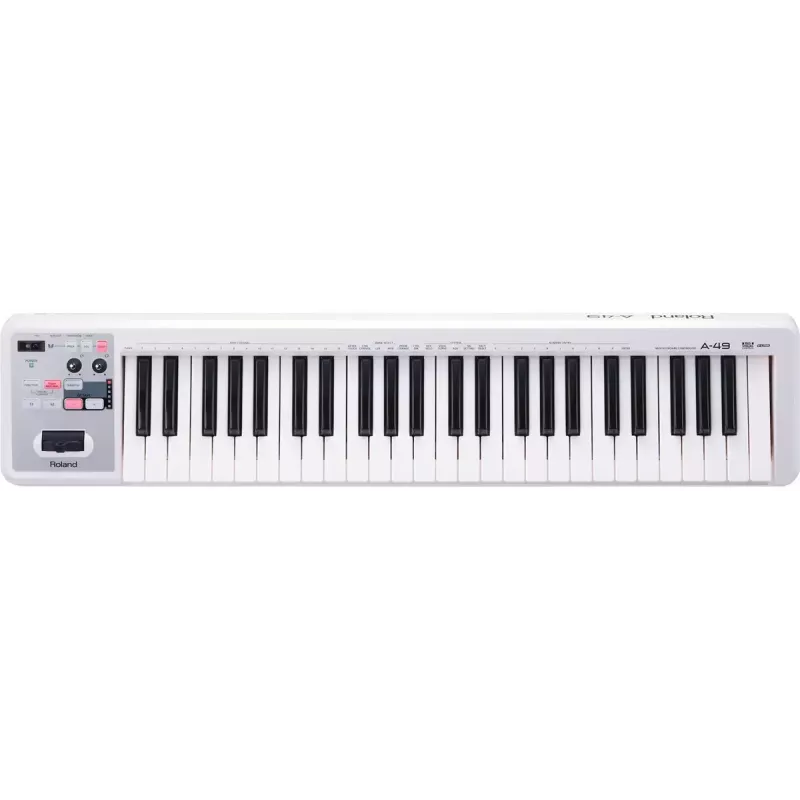MIDI klávesnica Roland A-49 49 klávesov USB biela