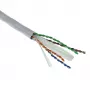 ACT Cat 6A U/UTP pevný inštalačný kábel, PVC Eca 23AWG sivý 305 metrov