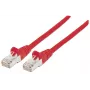Intellinet sieťový patch kábel, Cat5e, 15 m, červený, CCA, SF/UTP, PVC, RJ45, pozlátené kontakty, bez západky, ochranná priechodka proti zlomeniu, doživotná záruka