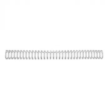 GBC WireBind viazacie hrebene 3:1 NO5 8mm A4, strieborné, 3 listy, kov, A4, 8 mm, 318 mm
