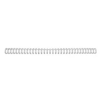 GBC WireBind viazacie hrebene 3:1 NO8 12,5 mm A4, strieborné, 3 listy, kov, A4, 1,25 cm, 280 mm