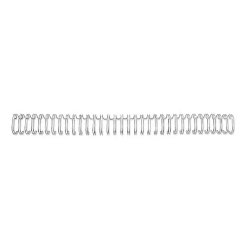 GBC WireBind RG810897 drôtené väzby, 12,5 mm, 34 slučiek, rozstup 3:1, A4, max. 105 listov, strieborné