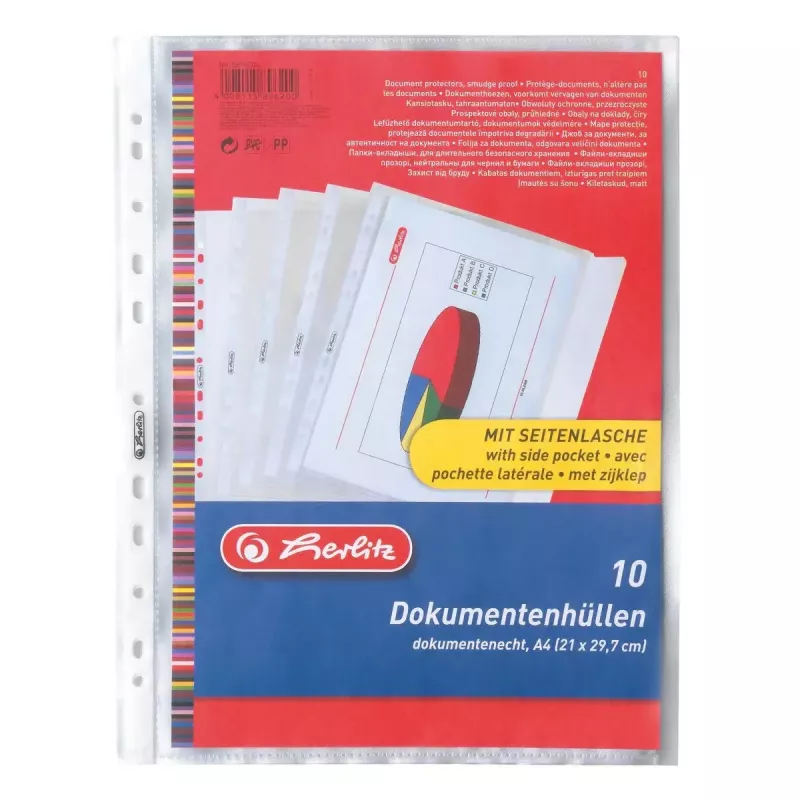 Zakladač Herlitz 5896204 polypropylén (PP) transparentný A4