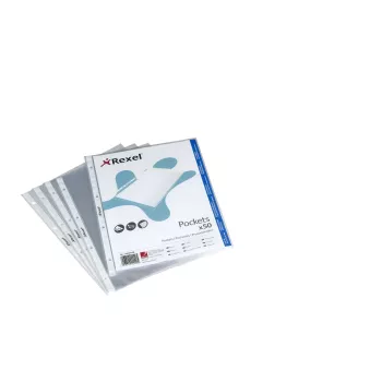 Rexel Crystal Clear A4 fólia otvorená zhora (50), 210 x 297 mm (A4), transparentná, polypropylén (PP), na výšku, 50 ks