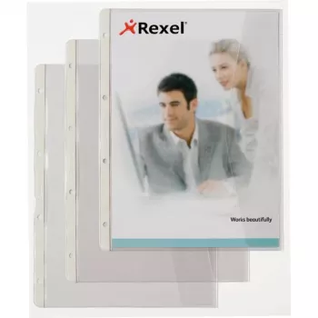 Rexel zakladač so skladacou chlopňou, 220 x 300 mm, transparentný, 0,13 mm, 250 mm, 328 mm, 4 mm