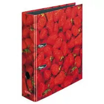 Krúžkový blok Herlitz 10485126 A4 ružový čierny červený