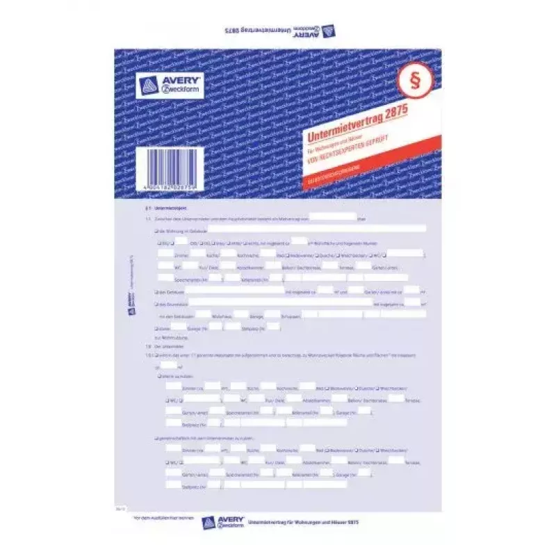 Registrový papier Avery 2875