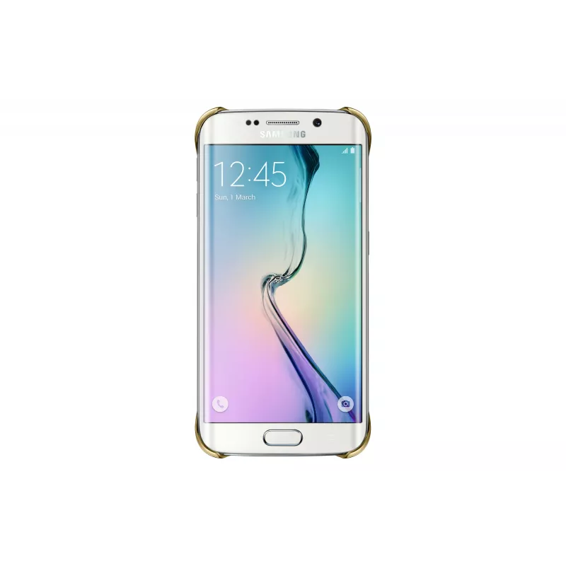 Samsung EF-QG925B puzdro na telefón zlatá, transparentná