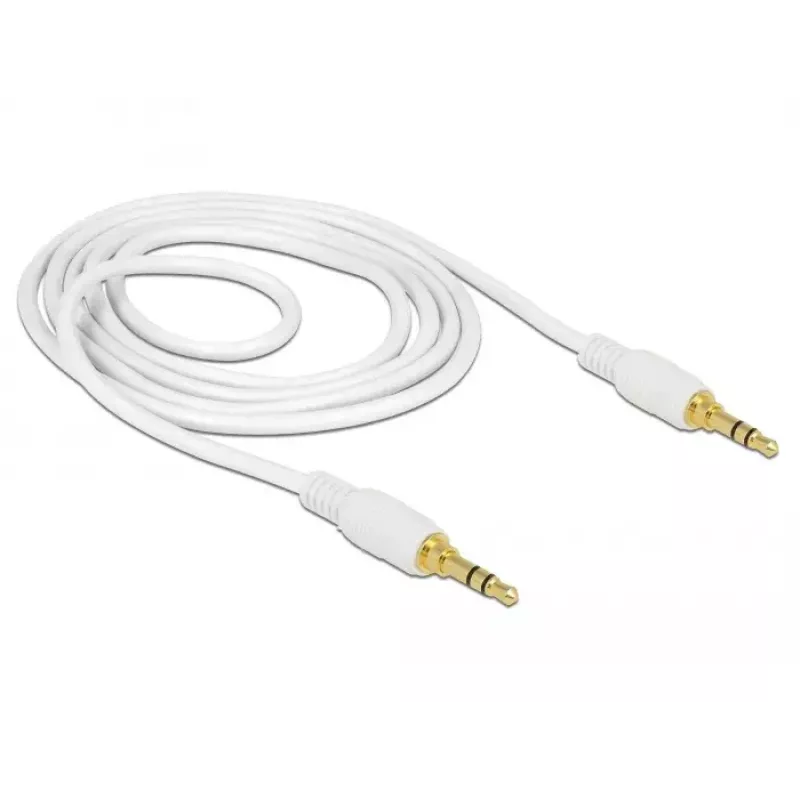 Audio kábel DeLOCK 85548 1 m 3,5 mm biely