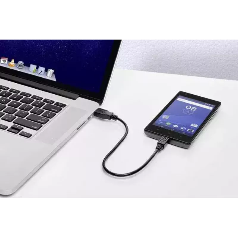 USB kábel Renkforce RF-4463073 0,15 m USB A Micro-USB B čierny