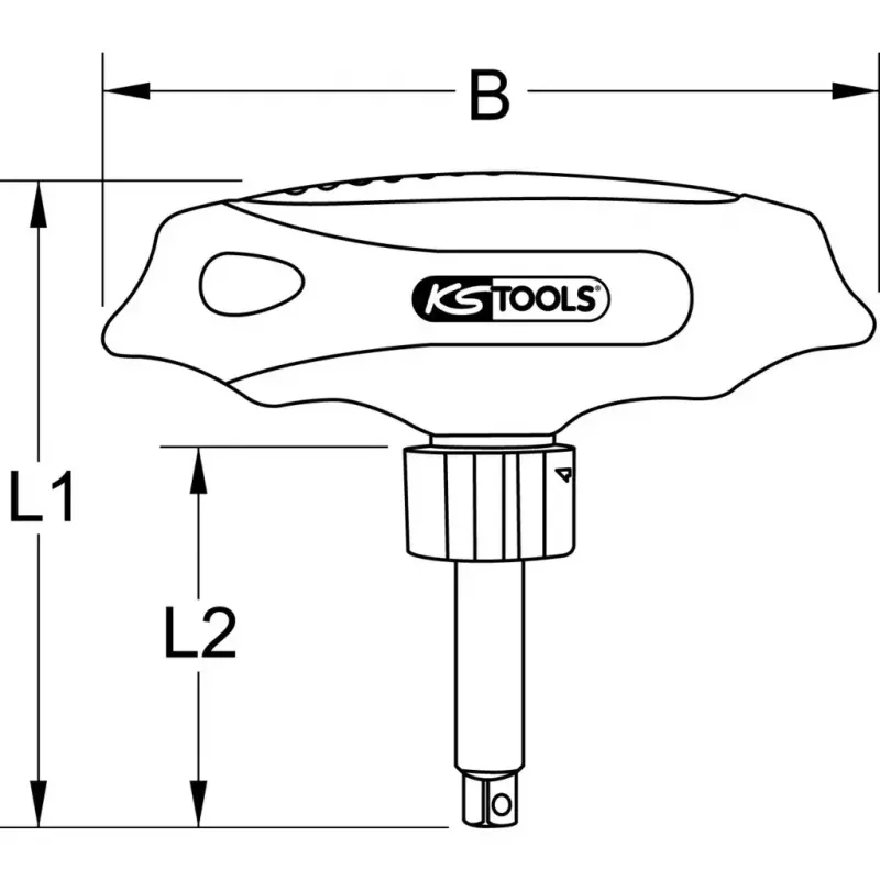 Multi-bit skrutkovač KS Tools 151.1109 šírka 115 mm dĺžka 110 mm hmotnosť 40 g