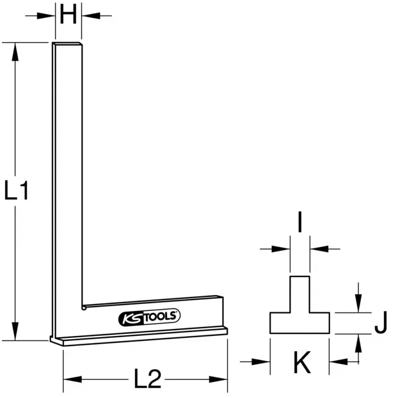 Uholník KS Tools 300.0270 hmotnosť 170 g