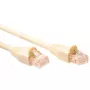 ACT ivory 0,5 metra U/UTP CAT5E patch kábel bez západky s RJ45 konektormi
