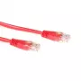 ACT červená 1 meter U/UTP CAT5E patch kábel s RJ45 konektormi