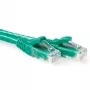 ACT zelená 0,5 m U/UTP CAT6 patch kábel s ochranou západky a RJ45 konektormi