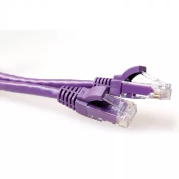 ACT fialový 2 metre U/UTP CAT6 patch kábel bez zaistenia s RJ45 konektormi
