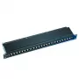 Patch panel CAT6 chránený 24 portov s krytom ACT PP1012