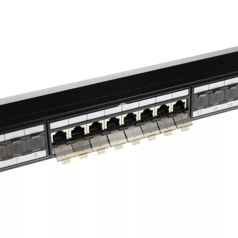 ACT patch panel 24 portov chránený CAT6A s krytom CAT6A