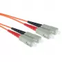ACT 0,5 m LSZH multimode 62,5/125 OM1 optický patch kábel duplex s SC konektormi