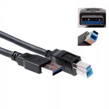 USB 3.0 A konektor samec - USB B konektor samec 5,00 m, ACT, SB0004