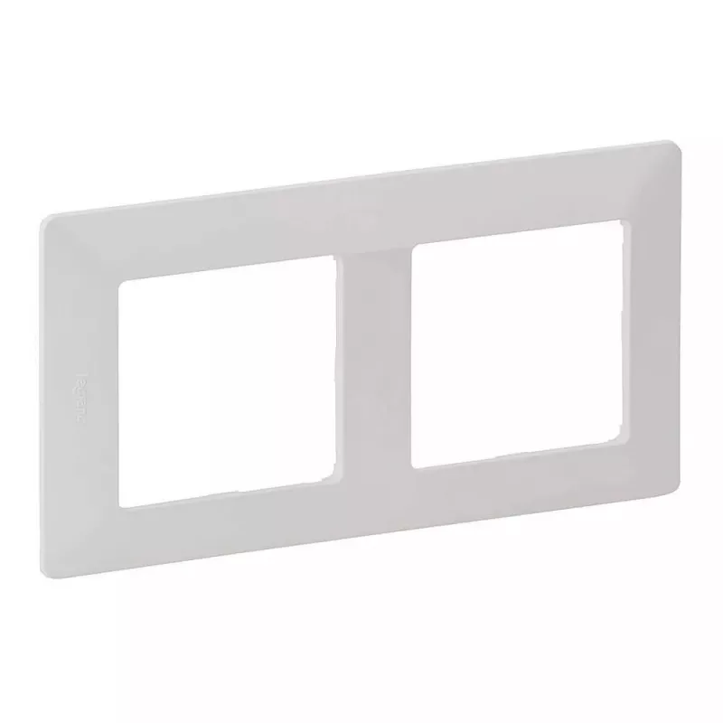 Nástenný rám 2-násobný Legrand VLIFE 754002 pre dva moduly, obdĺžniková montáž