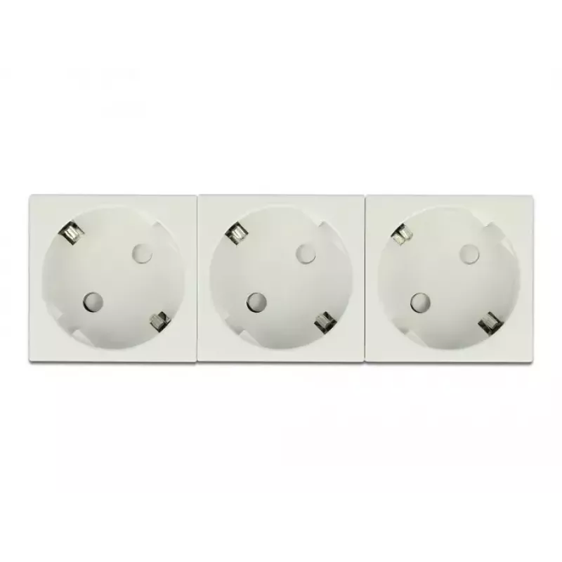 DeLock 81323 Easy 45 Trojitá zásuvka Schuko, 45 x 45 mm, 5 ks