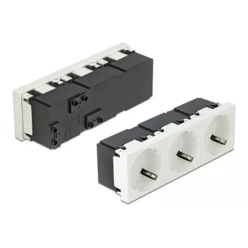 DeLock 81323 Easy 45 Trojitá zásuvka Schuko, 45 x 45 mm, 5 ks