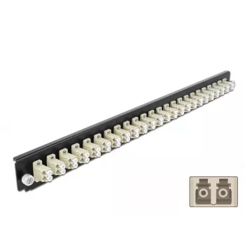 Splice box predný panel DeLOCK 19 inch 43359 24 port LC Duplex béžový