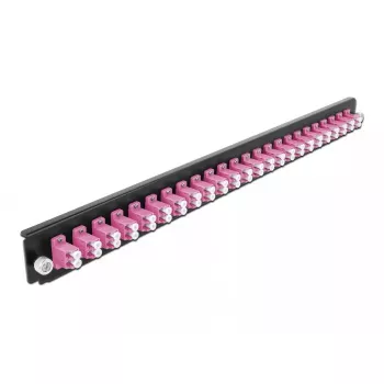 Splice box predný panel DeLOCK 19 inch 24 port LC Duplex fialový
