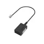 Hama 00201130 káblový adaptér TAE-F RJ11 čierny