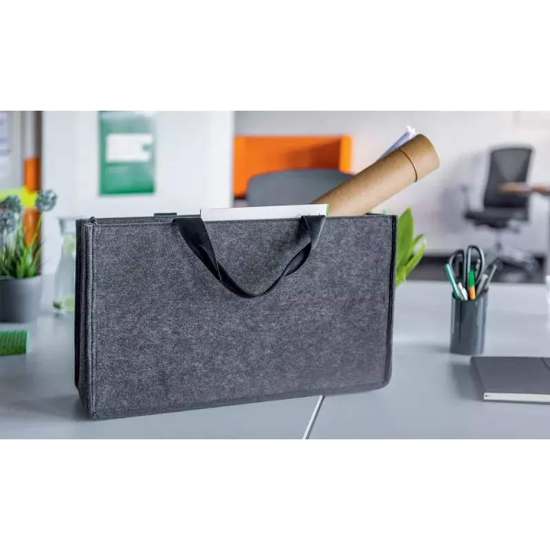 Cez ramenná taška Sigel BA411 plsť sivá unisex veľká