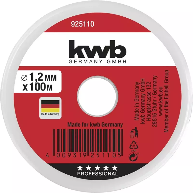 Šnúra KWB 925110 100 m nylon zelená 1,2 mm