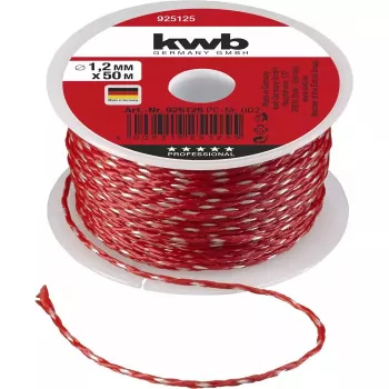 Lano KWB 925125 50 m nylon červená 1,2 mm