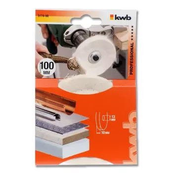 Leštiaci kotúč KWB 517400 10 cm pracovný priemer 1,3 cm priemer stopky