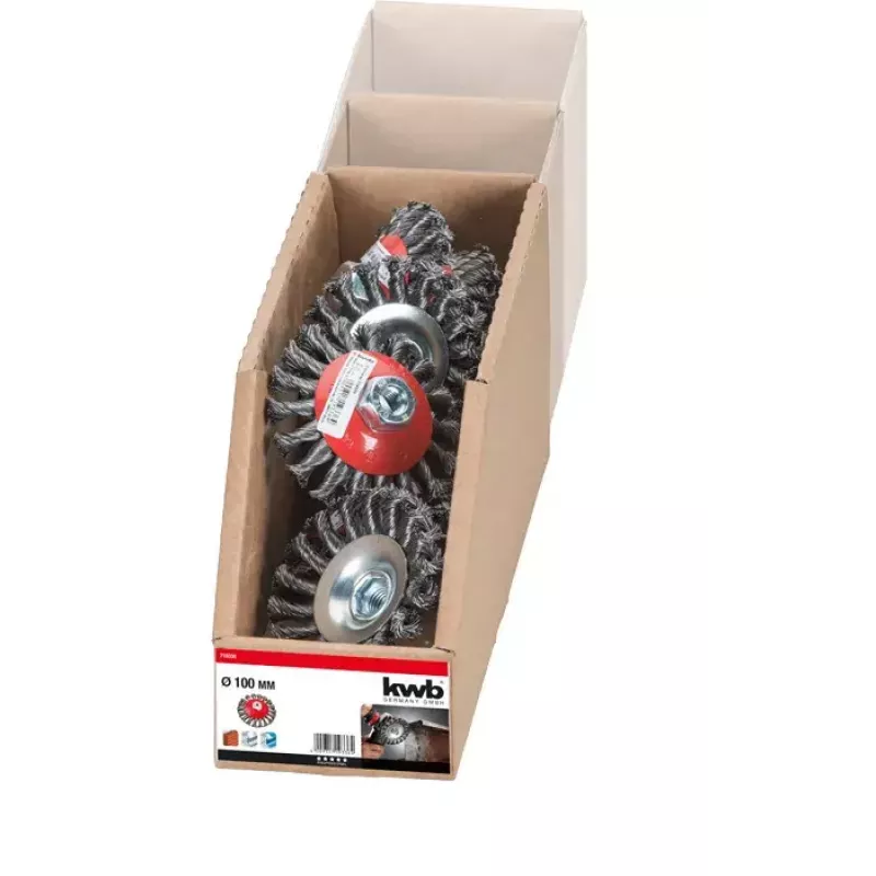 Drôtená kefa KWB 719336 10 cm priemer 1,4 cm stopka
