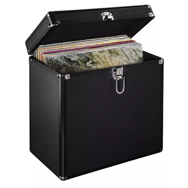 Hama 00181436 úložný kufrík Microgroove kufrík na gramofónové platne čierny