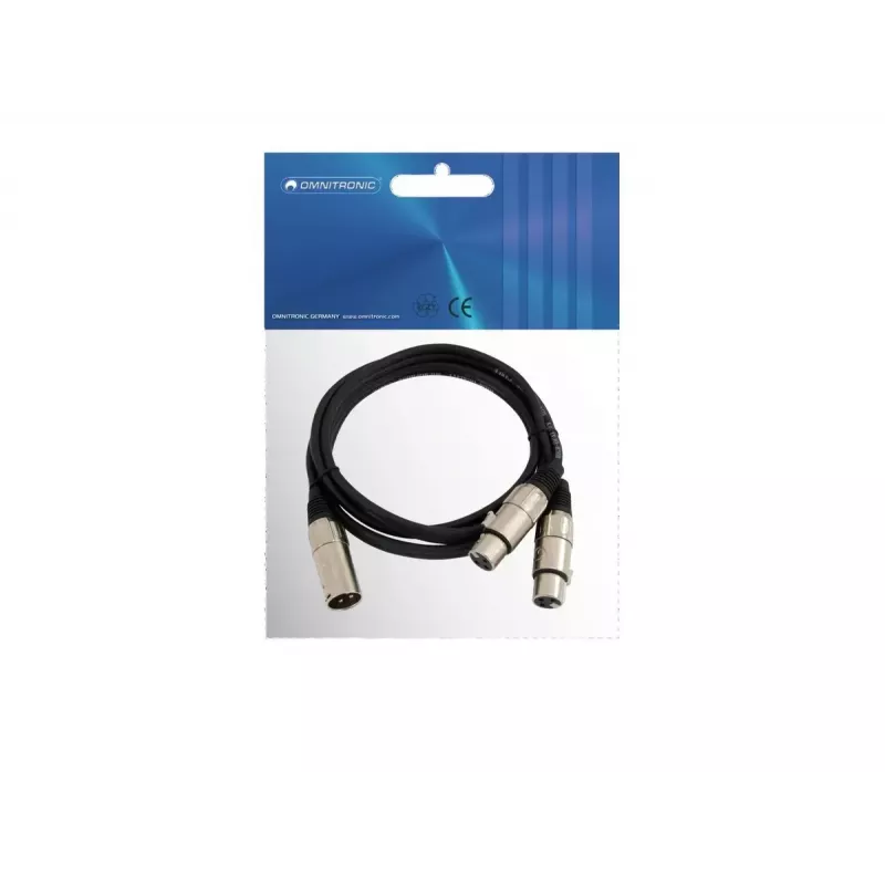 Audio kábel Omnitronic 30225207 XLR 0,5 m