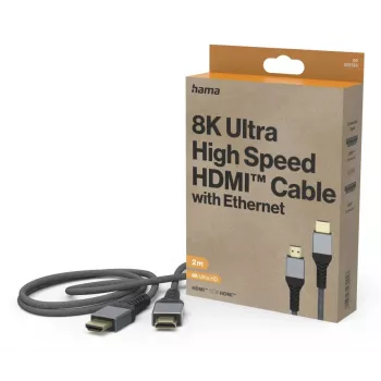 Hama 00305150 HDMI kábel 2 m HDMI Type-A (štandard) čierny, sivý