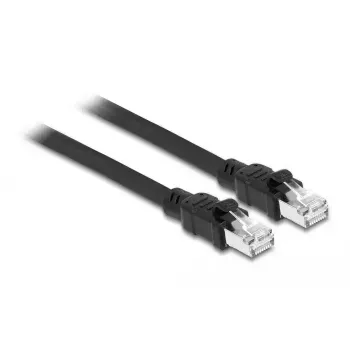 DeLOCK sieťový kábel RJ45 Cat.6A F/UTP 1 m čierny
