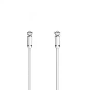 Hama 00305061 koaxiálny kábel 5 m F-Typ biely