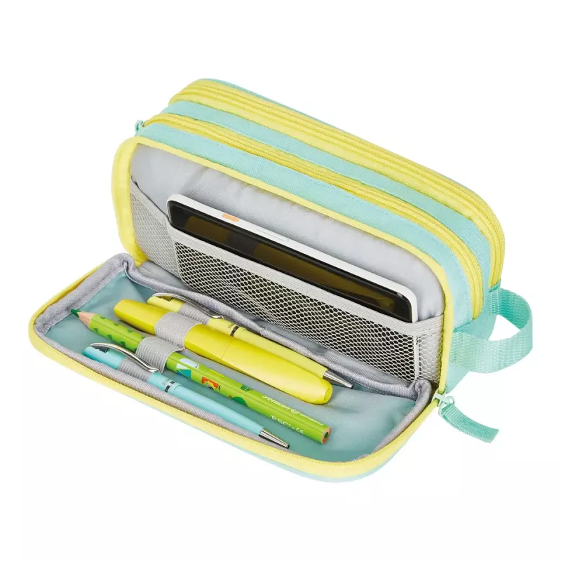 Peračník Herlitz Neon Soft polyester mint žltá 235x110x75mm