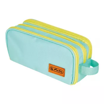 Peračník Herlitz Neon Soft polyester mint žltá 235x110x75mm