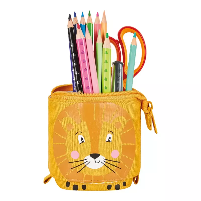 Herlitz 300001508 Lion mäkký peračník, polyester, oranžovo-žltý