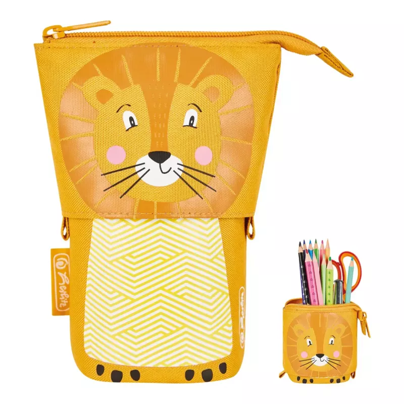 Herlitz 300001508 Lion mäkký peračník, polyester, oranžovo-žltý