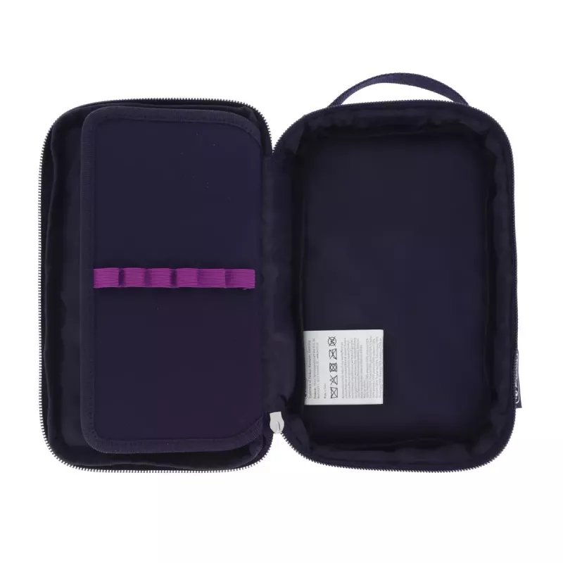 Peračník Herlitz 2 Go CamoPurple polyester modrá fialová 210x130x60mm