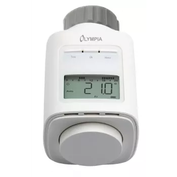 Termostat radiátora Olympia HT 430-23A (model 73036) biela, elektronické ovládanie