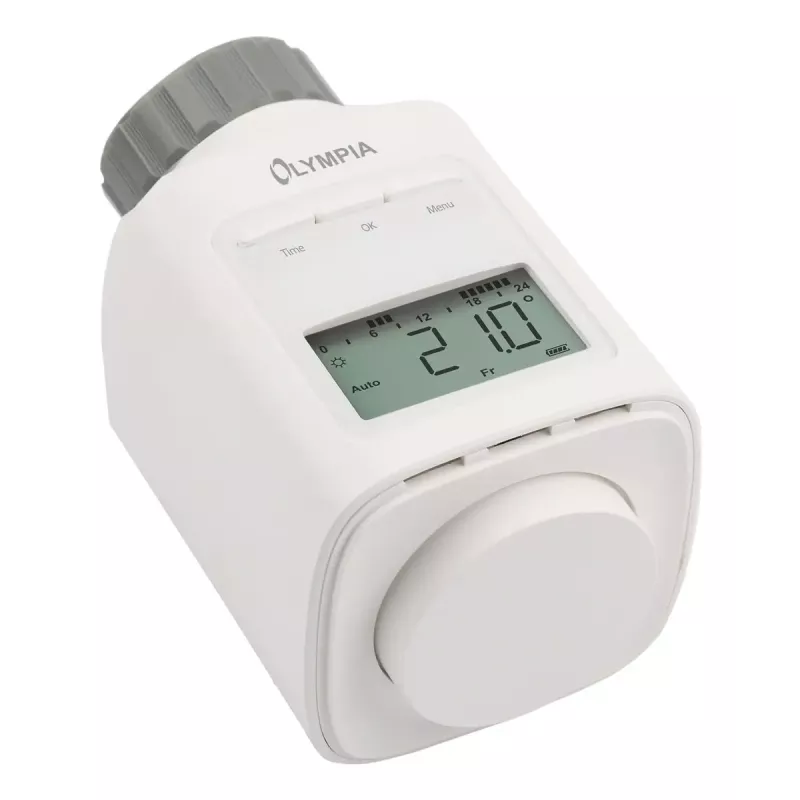 Termostat radiátora Olympia HT 430-23A (model 73036) biela, elektronické ovládanie